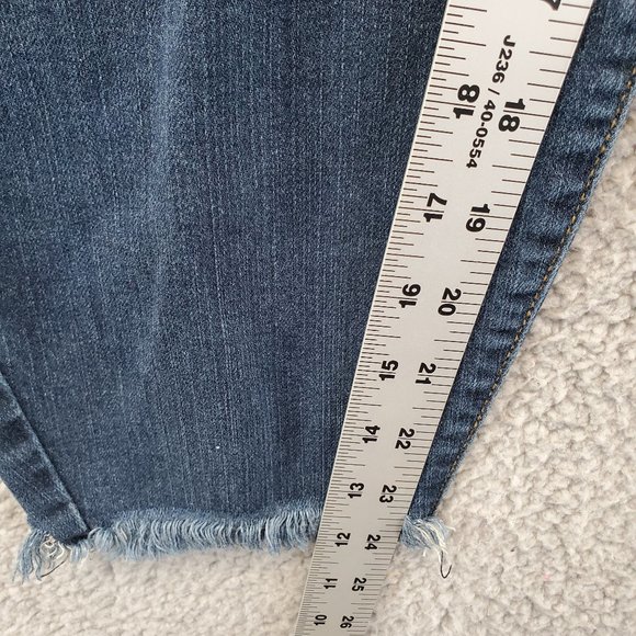 Torrid Premium Sky High Rise Size 24R Skinny Distressed Stretch Denim Jeans - Picture 6 of 10